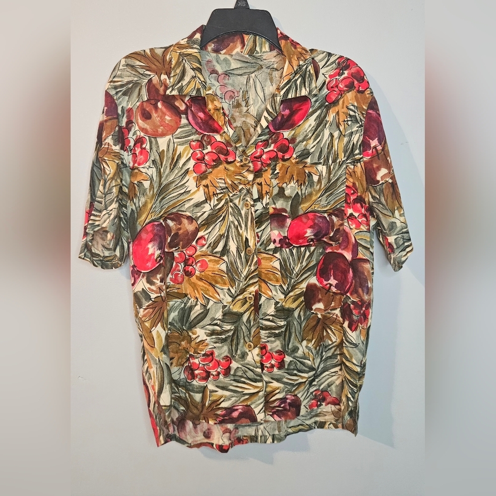 🩷Banana Republic Safari & Travel Clothing Co Blouse Multicolor Size S❤️